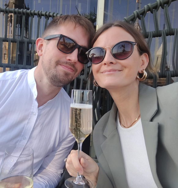 Nicole & Christopher with friends